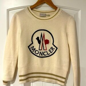 Authentic Wool/Acrylic Moncler Crewneck Sweater